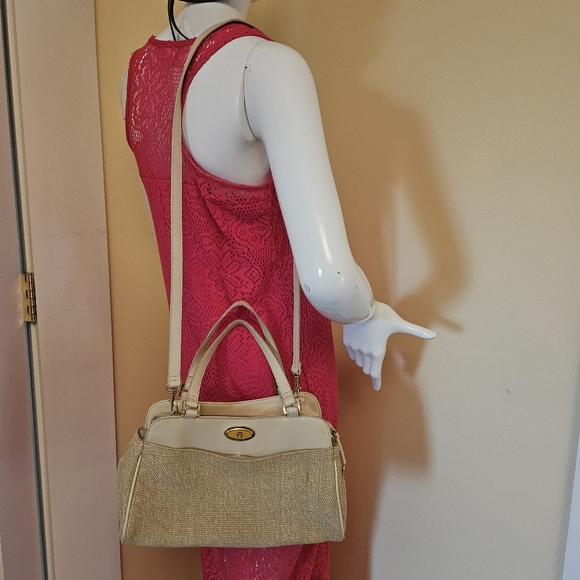 Etienne Aigner Cream and Tan Tweed Women's Bag - Picture 3 of 12